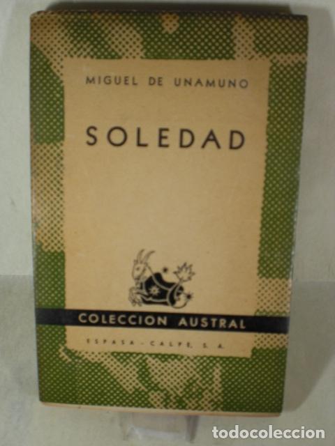 Libros: SOLEDAD - MIGUEL DE UNAMUNO - Foto 1
