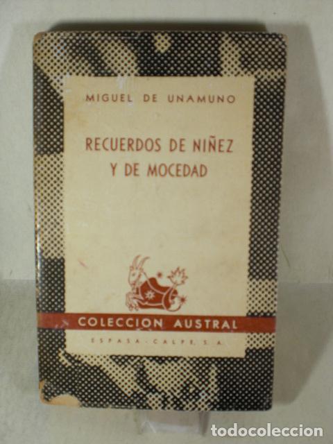 Libros: RECUERDOS DE NI&Ntilde;EZ Y DE MOCEDAD - MIGUEL DE UNAMUNO - Foto 1