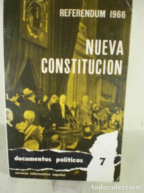 Libros: NUEVA CONSTITUCION REFERENDUN 1966 - VARIOS - Foto 1