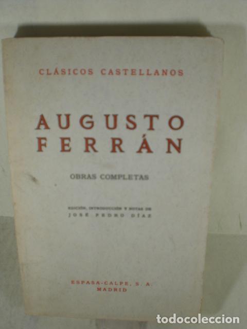 Libros: OBRAS COMPLETAS - AUGUSTO FERRAN - Foto 1