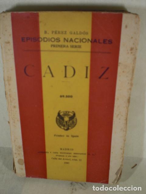 Libros: CADIZ - BENITO PEREZ GALDOS - Foto 1