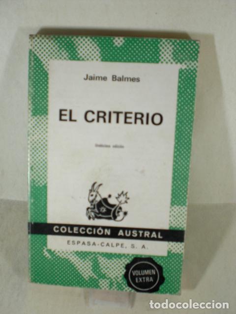 Libros: EL CRITERIO - JAIME BALMES - Foto 1