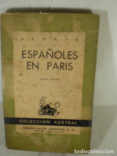 Libros: ESPA&Ntilde;OLES EN PARIS - AZORIN - Foto 1