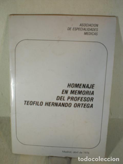 Libros: HOMENAJE EN MEMORIA DEL PROFESOR - VARIOS - Foto 1