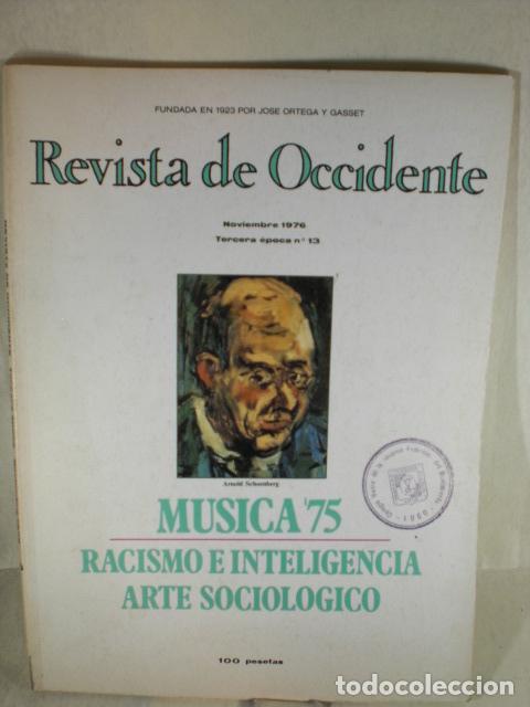 Libros: REVISTA DE OCCIDENTE TERCERA EPOCA 13 - VARIOS - Foto 1