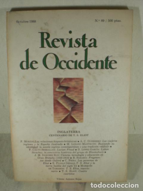 Libros: REVISTA DE OCCIDENTE N&ordm;89 - VARIOS - Foto 1