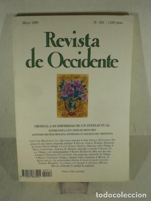 Libros: REVISTA DE OCCIDENTE N&ordm;216 - VARIOS - Foto 1