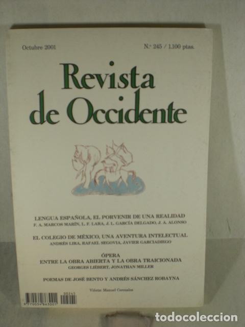 Libros: REVISTA DE OCCIDENTE N&ordm;245 - VARIOS - Foto 1