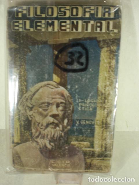 Libros: FILOSOFIA ELEMENTAL - V GENOVES - Foto 1