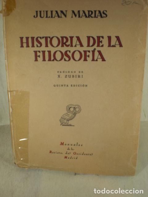 Libros: HISTORIA DE LA FILOSOFIA - JULIAN MARIAS - Foto 1