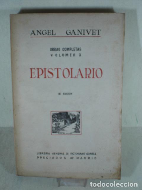Libros: EPISTOLARIO - ANGEL GANIVET - Foto 1