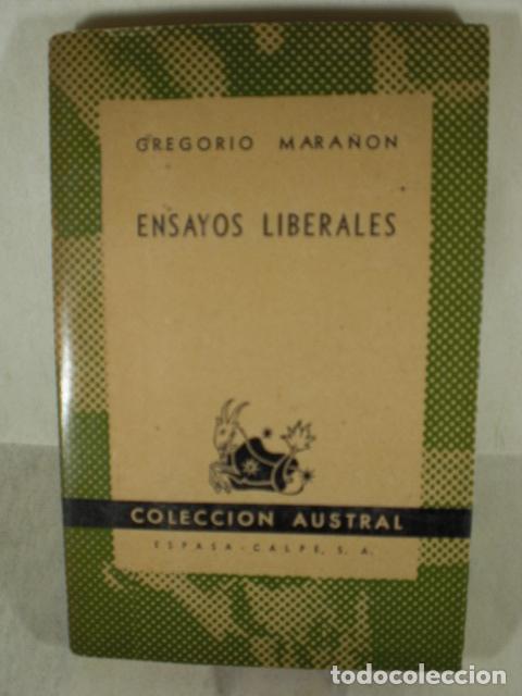 Libros: ENSAYOS LIBERALES - GREGORIO MARA&Ntilde;ON - Foto 1