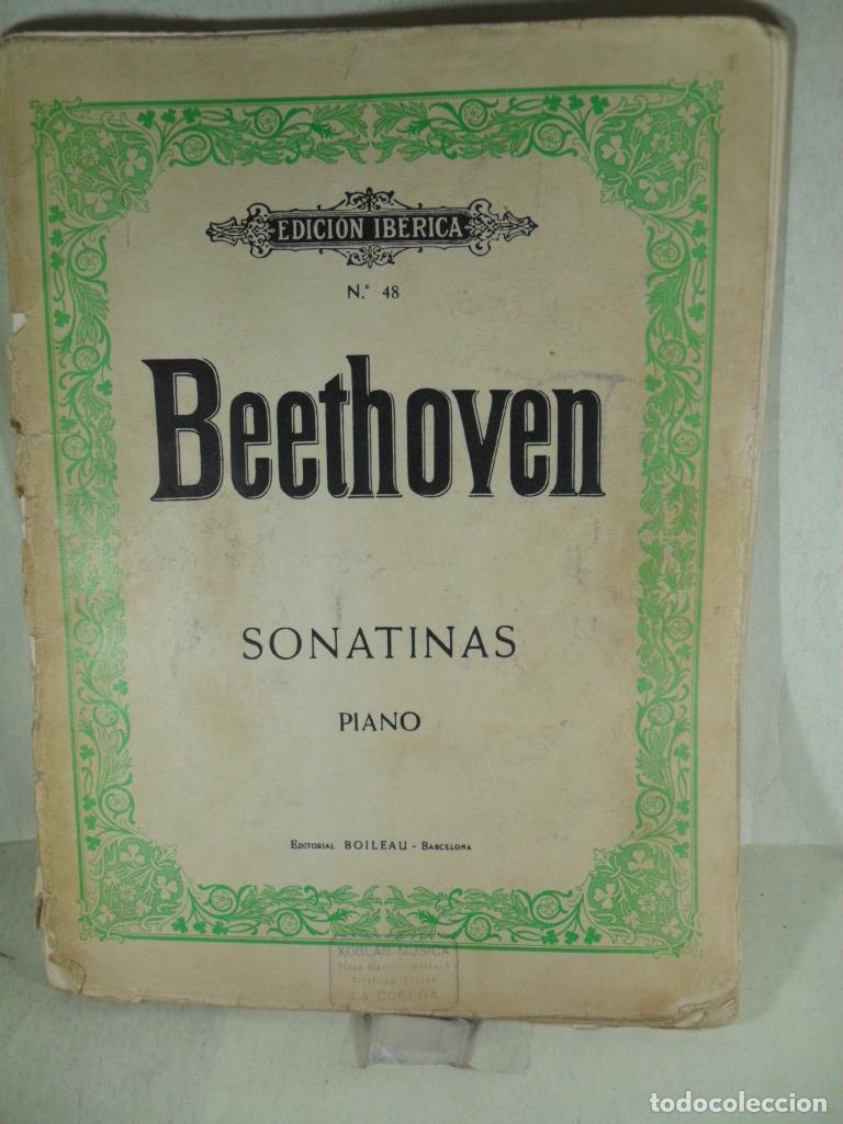 Libros: SONATINAS PIANO PARTITURA - BEETHOVEN - Foto 1
