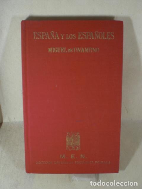 Libros: ESPA&Ntilde;A Y LOS ESPA&Ntilde;OLES - MIGUEL DE UNAMUNO - Foto 1