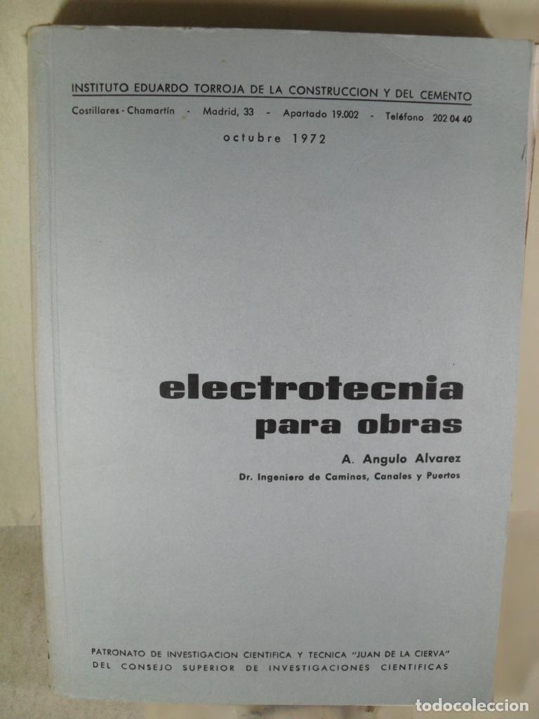 Libros: ELECTROTECNIA PARA OBRAS - ANGULO ALVAREZ - Foto 1