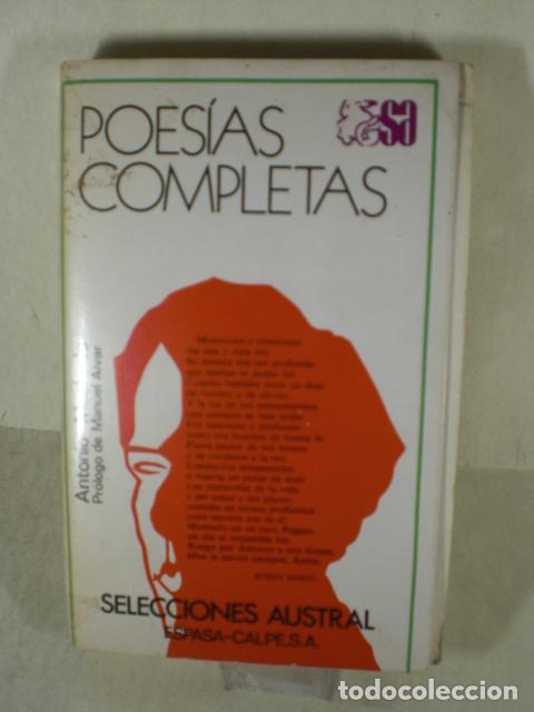 Libros: POESIAS COMPLETAS - ANTONIO MACHADO - Foto 1