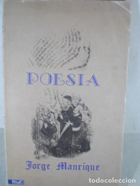 Libros: POESIA - JORGE MANRIQUE - Foto 1