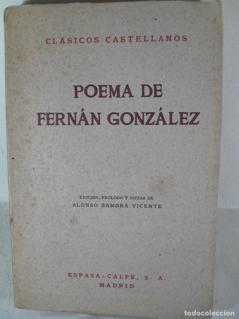 Libros: POEMA DE FERNAN GONZALEZ - ANONIMO - Foto 1