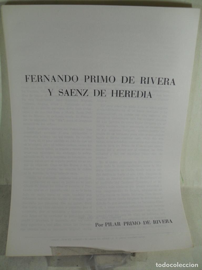 Libros: FERNANDO PRIMO DE RIVERA Y SANEZ DE HEREDIA - PILAR PRIMO DE RIVERA - Foto 1