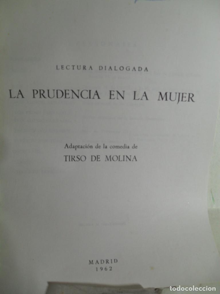 Libros: LA PRUDENCIA EN LA MUJER - TIRSO DE MOLINA - Foto 1
