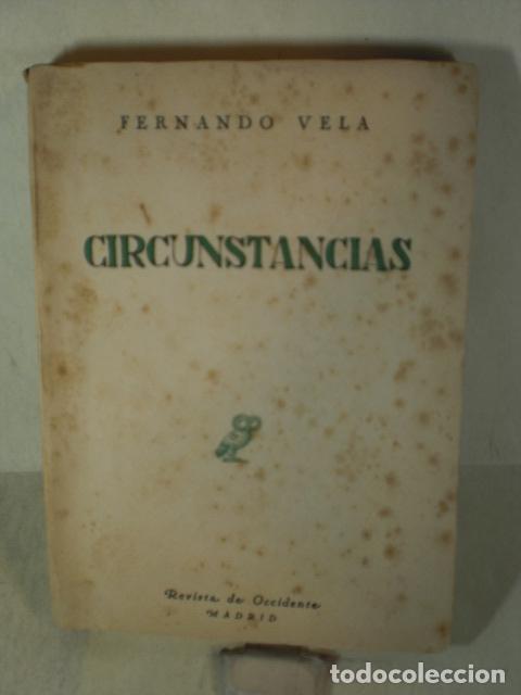 Libros: CIRCUNSTANCIAS - FERNANDO VELA - Foto 1