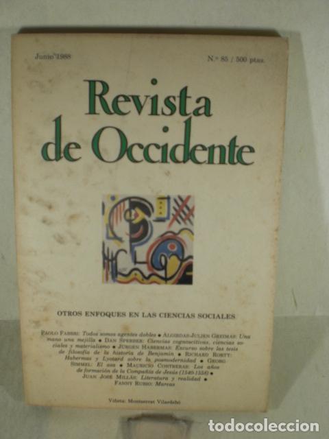 Libros: REVISTA DE OCCIDENTE N&ordm;85 - VARIOS - Foto 1