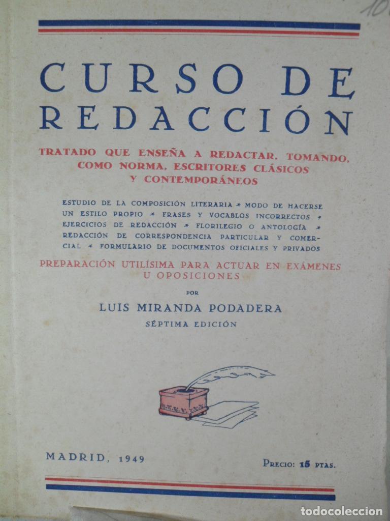 Libros: CURSO DE REDACCION - LUIS MIRANDA PODADERA - Foto 1