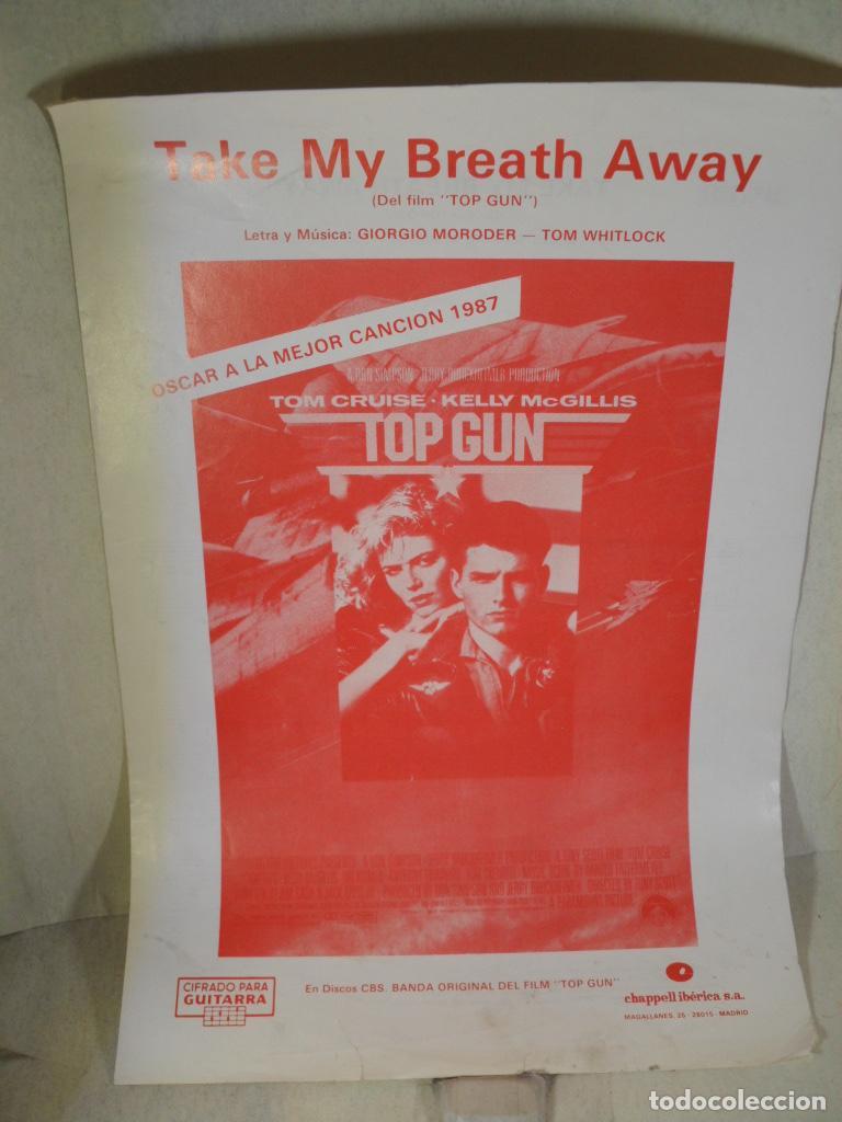 Libros: TAKE MY BREATH AWAY TOP GUN PARTITURA - GIORGIO MORODER - Foto 1