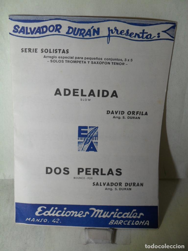Livros em segunda m&atilde;o: ADELAIDA - DOS PERLAS PARTITURA - DAVID ORFILA - SALVADOR DURAN