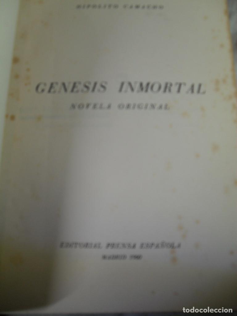 Libros: GENESIS INMORTAL - HIPOLITO CAMACHO - Foto 1