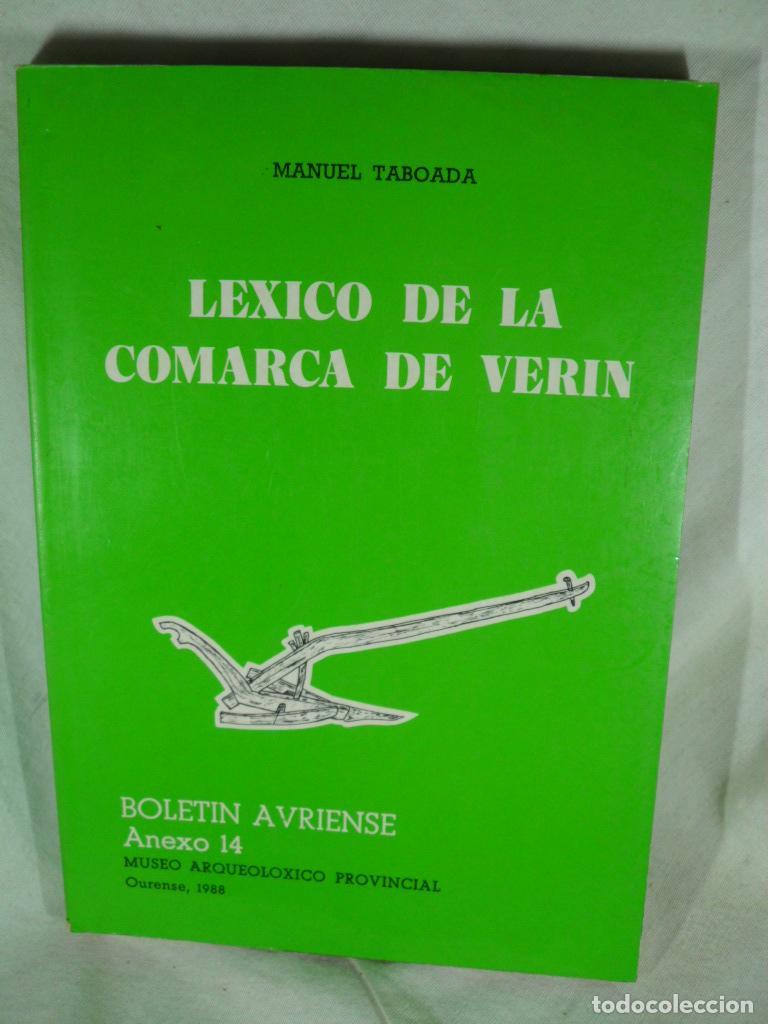 Libros: LEXICO DE LA COMARCA DE VERIN - MANUEL TABOADA - Foto 1