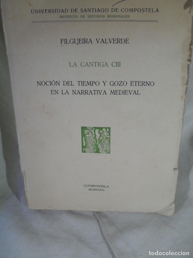 Libros: CANTIGA CIII - JOSE FILGUEIRA VALVERDE - Foto 1