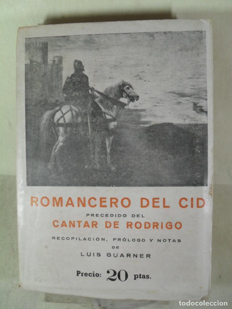 Libros: ROMANCERO DEL CID - CANTAR DE RODRIGO - ANONIMO - Foto 1