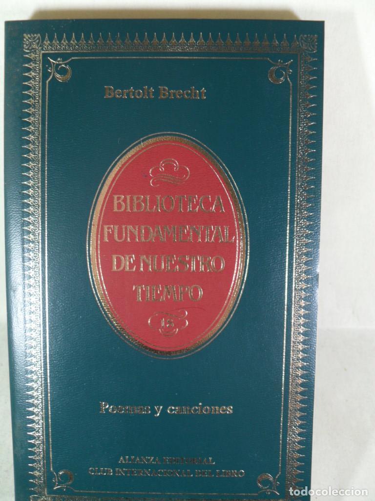 Libros: POEMAS Y CANCIONES - BERTOLT BRECHT - Foto 1