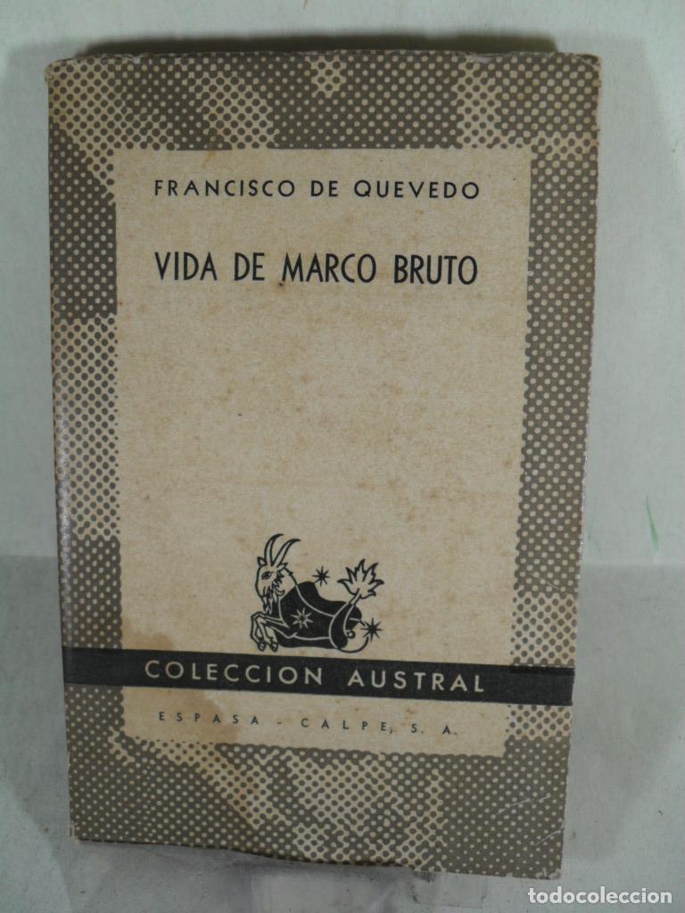 Libros: VIDA DE MARCO BRUTO - FRANCISCO DE QUEVEDO - Foto 1