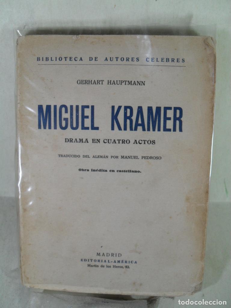 Libros: MIGUEL KRAMER - GERHART HAUPTMANN - Foto 1