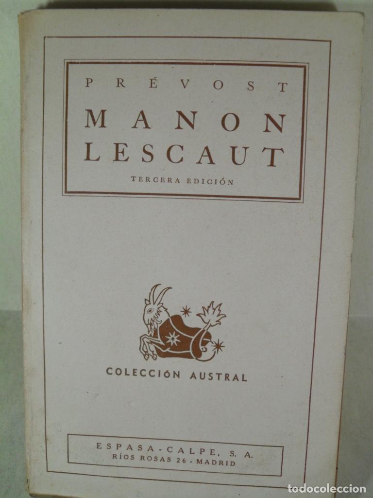 Libros: MANON LESCAUT - MARCEL PREVOST - Foto 1