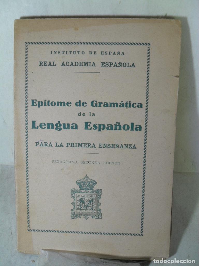 Libros: EPITOME DE GRAMATICA DE LA LENGUA ESPA&Ntilde;OLA - VARIOS - Foto 1