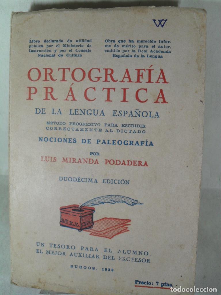 Libros: ORTOGRAFIA PRACTICA - LUIS MIRANDA PODADERA - Foto 1