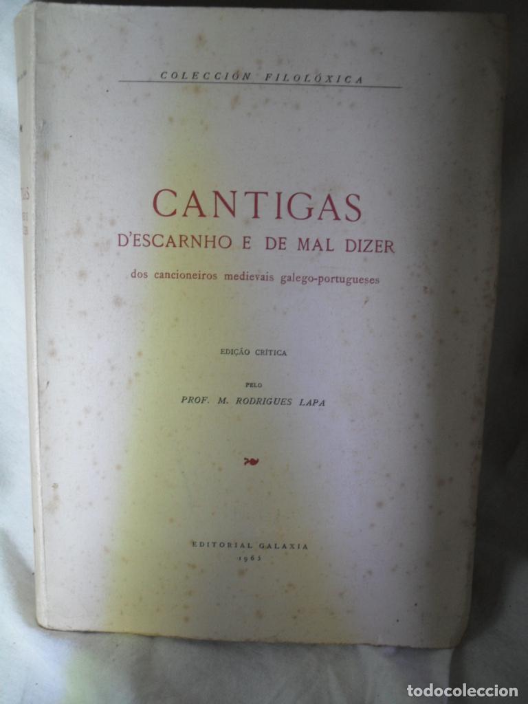 Libros: CANTIGAS DESCARNHO E DE MAL DIZER - RODRIGUES LAPA Edic - Foto 1