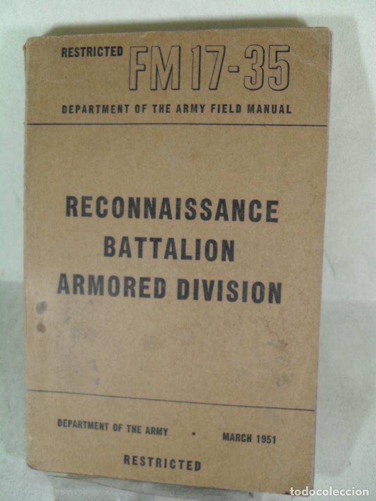 Libros: FM 17-35 RECONNAISSANCE BATTALION ARMORED DIVISION - VARIOS - Foto 1