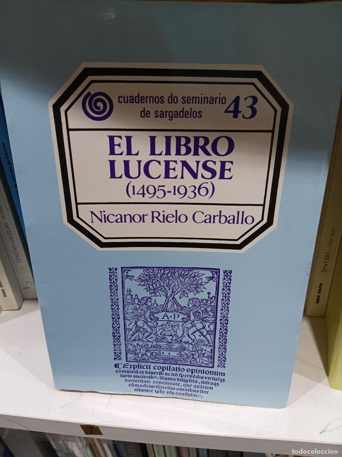 Libros: EL LIBRO LUCENSE 1495-1936 - NICANOR RIELO CARBALLO - Foto 1