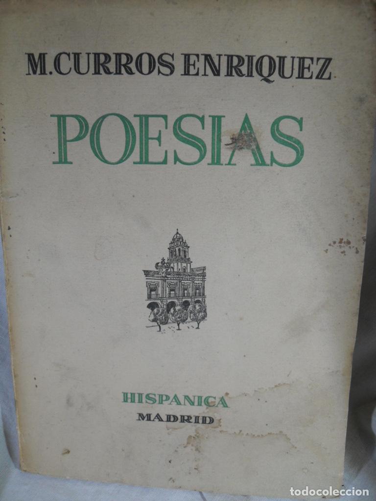 Libros: POESIAS - MANUEL CURROS ENRIQUEZ - Foto 1