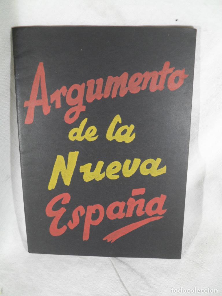 Libros: ARGUMENTO DE LA NUEVA ESPA&Ntilde;A - VARIOS - Foto 1