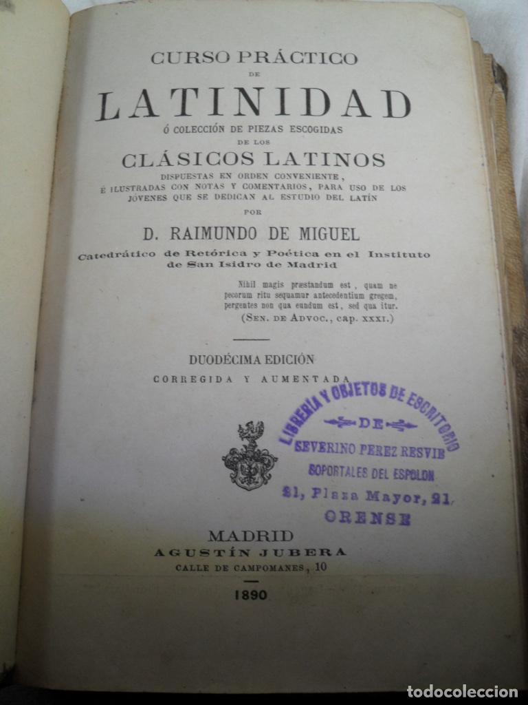 Libros: CURSO PRACTICO DE LATINIDAD - RAIMUNDO DE MIGUEL - Foto 1