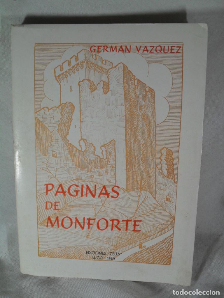 Libros: PAGINAS DE MONFORTE - GERMAN VAZQUEZ - Foto 1