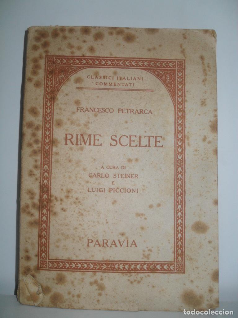 Libros: CLASSICI ITALIANI COMMENTARI - FRANCESCO PETRARCA - Foto 1