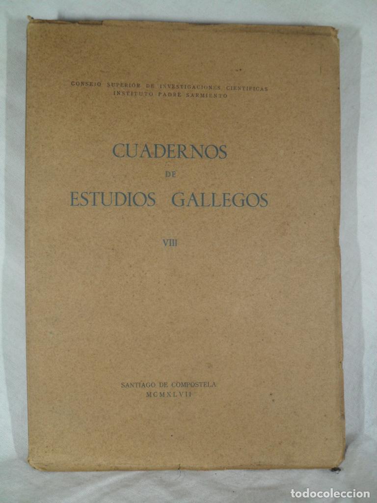 Libros: CUADERNOS ESTUDIOS GALLEGOS VIII - VARIOS - Foto 1