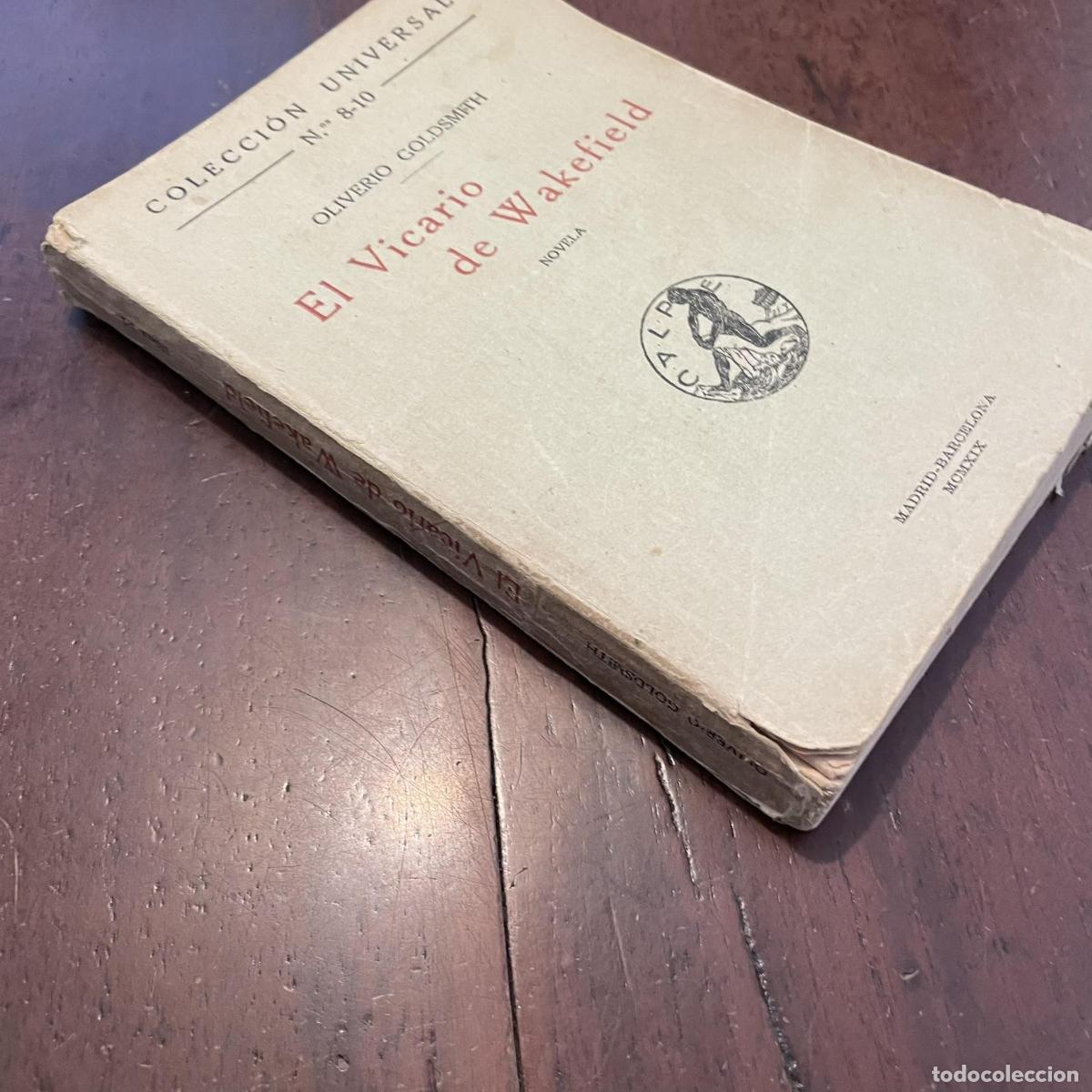 Libros: El Vicario de Wakefield - Oliverio Goldsmith - Foto 2