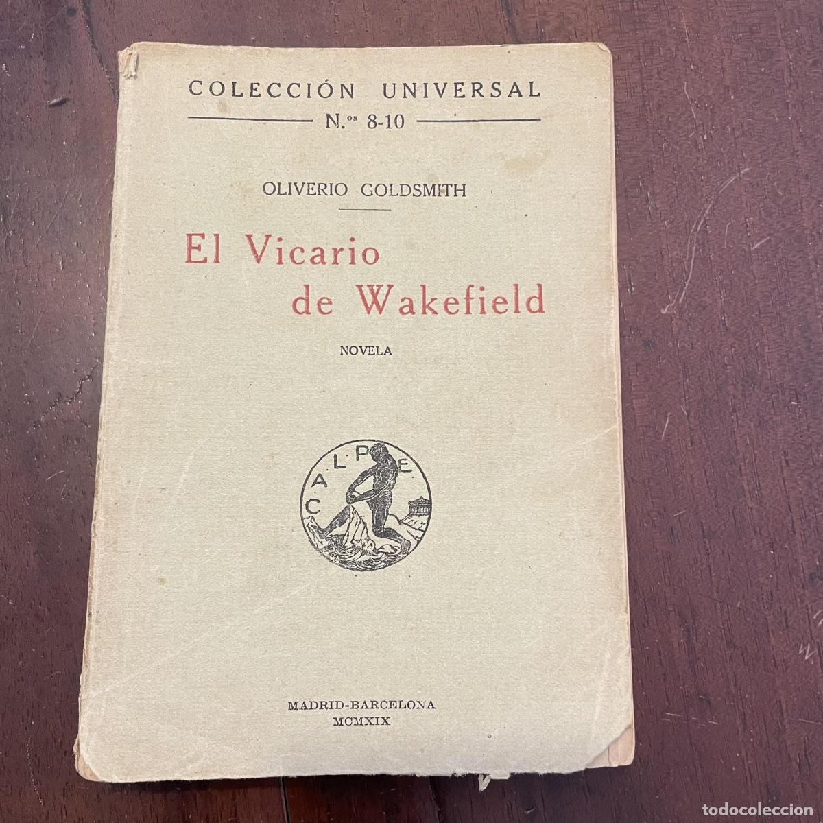 Libros: El Vicario de Wakefield - Oliverio Goldsmith - Foto 1